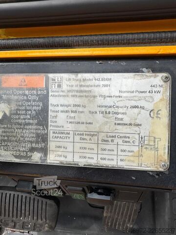 Empilhador Hyster 2.5 LPG SIDE SHIFT FORK VERSTELLER 2.5