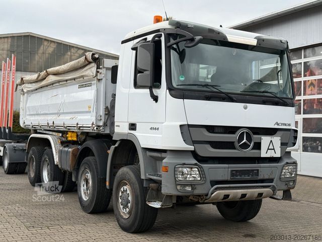 Tresidig tippbil MERCEDES-BENZ ACTROS 4144 8x6 Euro 5 Kipper mit Bordmatik