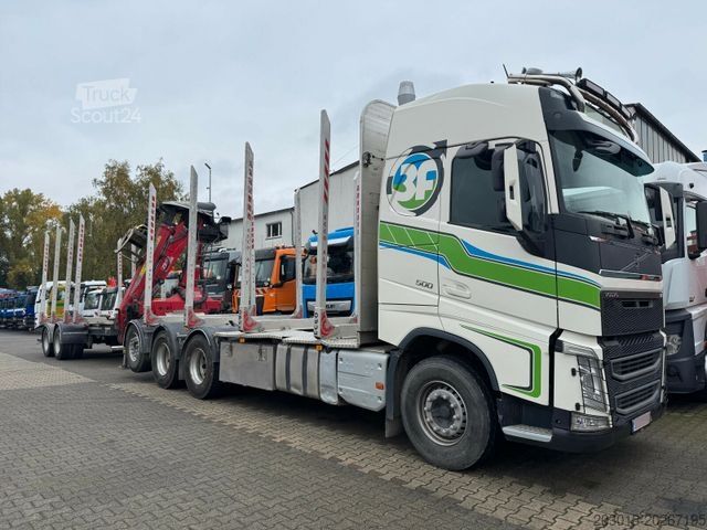 Holztransporter LKW VOLVO FH 510 8x4 Holztransporter Kran PENZ + Anhänger