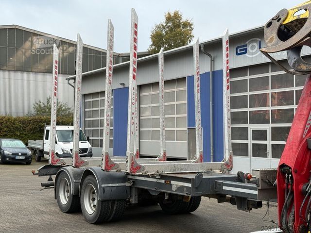 Samochód do przewozu drewna VOLVO FH 510 8x4 Holztransporter Kran PENZ *Anhänger