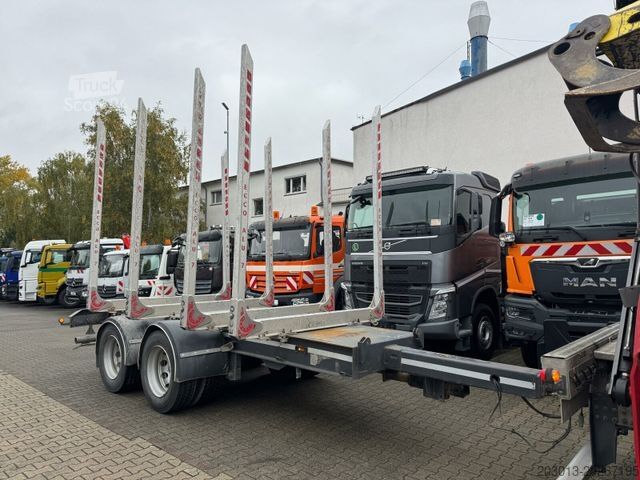 Holztransporter LKW VOLVO FH 510 8x4 Holztransporter Kran PENZ + Anhänger