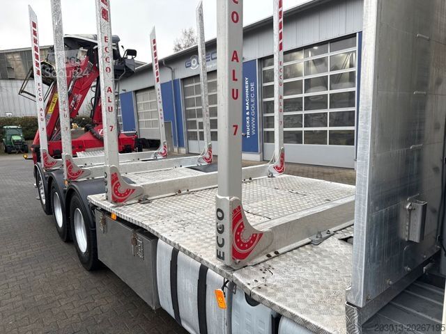 Samochód do przewozu drewna VOLVO FH 510 8x4 Holztransporter Kran PENZ *Anhänger