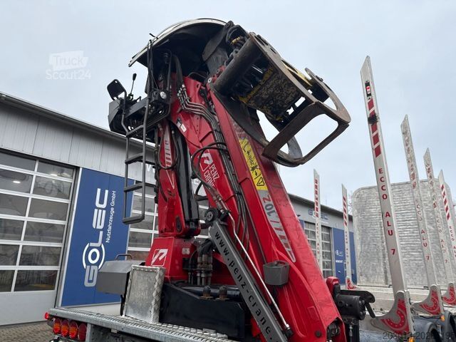 Samochód do przewozu drewna VOLVO FH 510 8x4 Holztransporter Kran PENZ *Anhänger