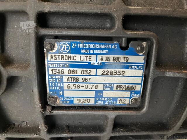 Transmissie DAF versnellingsbak 6AS800 TO 6.58-0.78