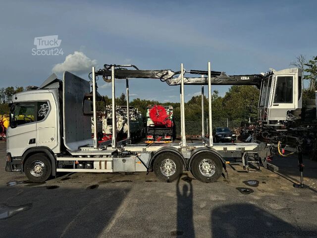 Tømmertransportør Scania R730 V8 6X4, Retarder,Timber-truck + Kesla 4x2-...