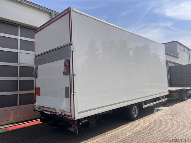 Dėžinė priekaba Ackermann Z-KA-F10.5/7,5  1 Achs Kofferanhänger mit Ladebordwand 10,5 t GG