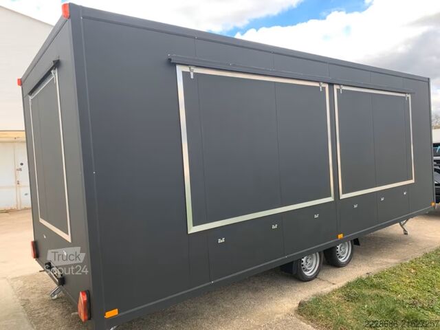 Satış römorku Imbissanhänger MEGA Grillwagen ,Pizza Döner Pommes Fisch Grill