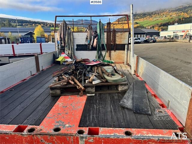 Полуприцеп с краном Broshuis. Broshuis crane semi.