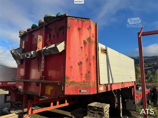 HRD kraanoplegger. HRD Crane semitrailer.