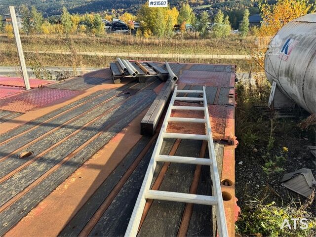 HRD kraanoplegger. HRD Crane semitrailer.