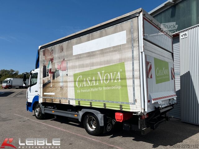 Transportador con plataforma y toldo MERCEDES-BENZ Atego 821*Classic Space*Klima*LBW-Bär*Automatik*