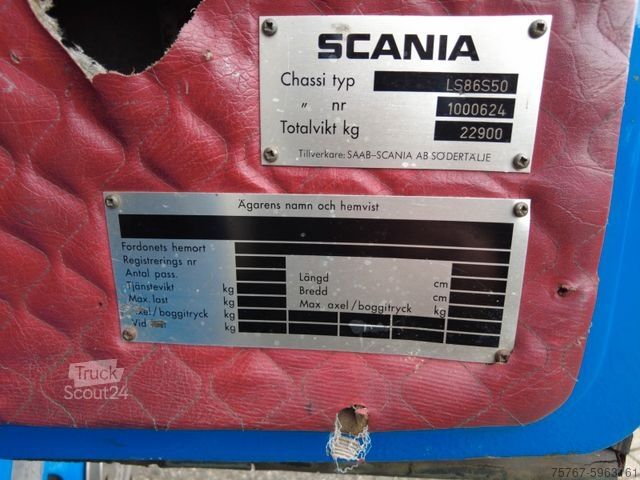 Γερανός τοποθετημένος σε φορτηγό SCANIA 86 6x2