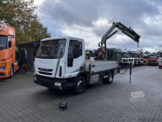 Pick-up bestelwagen Iveco EuroCargo 80E22 Kran HMF 735 bis 15 Meter