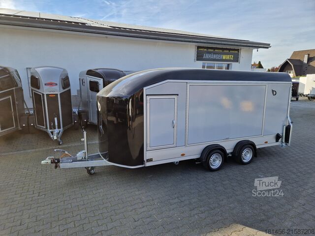 Car transport Debon Roadster 1000 enclosed Car Transport Trailer 3500kg 100km/h Pullman Soft Fahrwerk