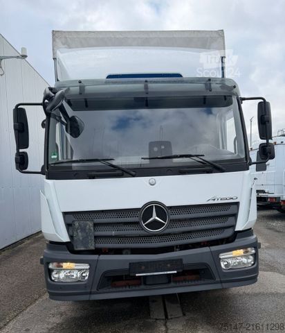 Flatbed truck with tarp MERCEDES-BENZ 1324 L Atego Klima Schiebeplane LBW AHK
