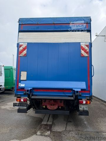 Flatbed truck with tarp MERCEDES-BENZ 1324 L Atego Klima Schiebeplane LBW AHK