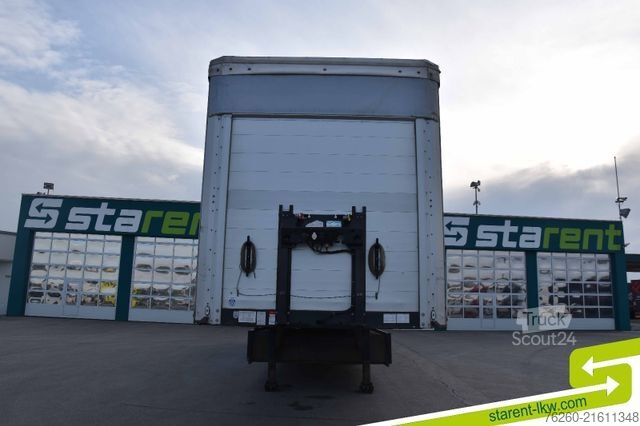 Open semitrailer with tarp SCHWARZMÜLLER Palettenkasten Liftachse SAF Achsen E-Radhalter
