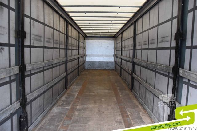 Open semitrailer with tarp SCHWARZMÜLLER Palettenkasten Liftachse SAF Achsen E-Radhalter