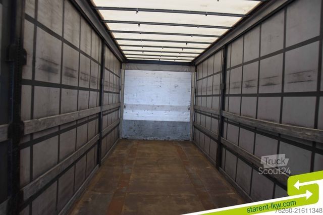 Open semitrailer with tarp SCHWARZMÜLLER Palettenkasten Liftachse SAF Achsen E-Radhalter