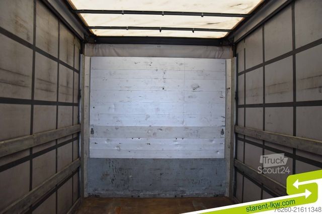 Open semitrailer with tarp SCHWARZMÜLLER Palettenkasten Liftachse SAF Achsen E-Radhalter