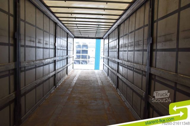 Open semitrailer with tarp SCHWARZMÜLLER Palettenkasten Liftachse SAF Achsen E-Radhalter
