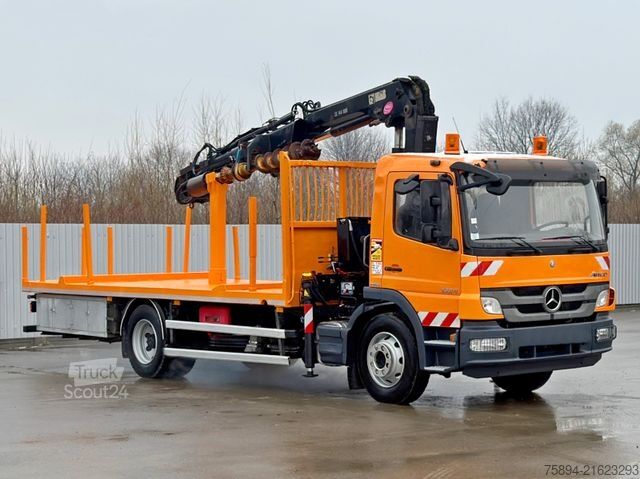 Γερανός τοποθετημένος σε φορτηγό MERCEDES-BENZ ATEGO 1324 * HIAB 144 B - DUO + Bohrgerät * TOP