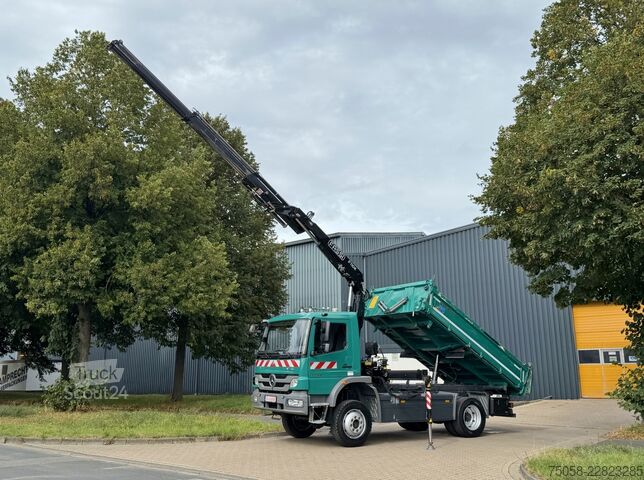 γερανός τοποθετημένος σε φορτηγό Mercedes-Benz ATEGO 1622 - 4x4 - Kipper-Kran - 123 TKm