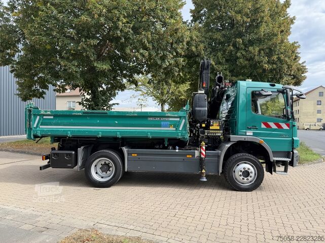 γερανός τοποθετημένος σε φορτηγό Mercedes-Benz ATEGO 1622 - 4x4 - Kipper-Kran - 123 TKm