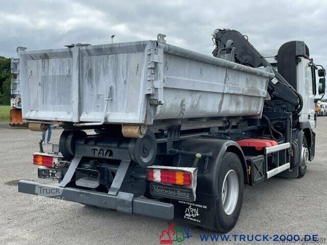 Camion benne à bras amovible Mercedes-Benz 1841L Abroller + Kran + FB 7.6m=1.2 t.