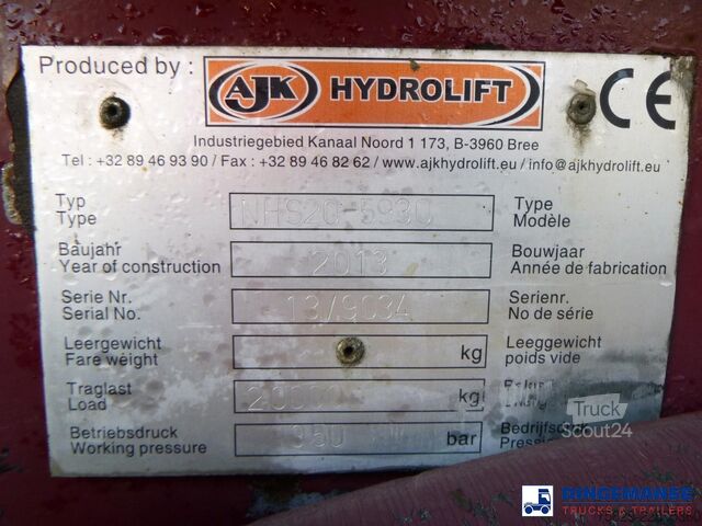 Система за рамо с кука Volvo FM 410 6x2 Euro 5 AJK container hook 20t