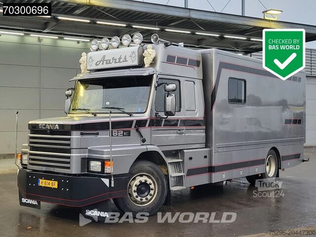 Scania TM 85M 4X2 NL Klasszikus Expedíciós Lakóautó APK 1500 kg-os hátsó emelő Kézi váltó Scania 85M TM 4X2 NL Classic Expedition Camper APK 150...