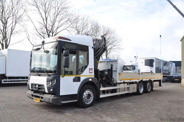Autonkuljetuspakettiauto Renault D-ACCESS 320PK OPRIJWAGEN / HIAB KRAAN / RETARDER