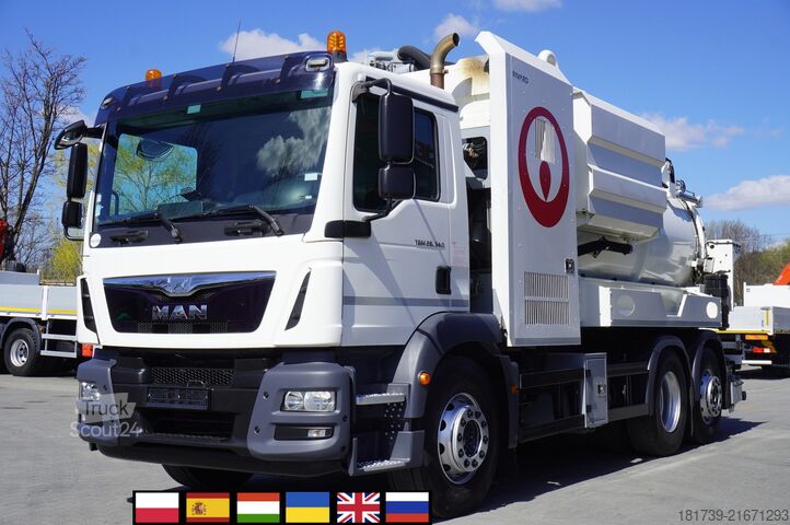 Curățător de ape uzate MAN TGM 26.340 E6 / RIVARD sewage cleaner 11