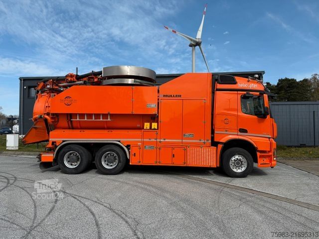 Vakumlu tank kamyonu MERCEDES-BENZ AROCS 2648 6x4 mit Müller Wasserrückgewinner