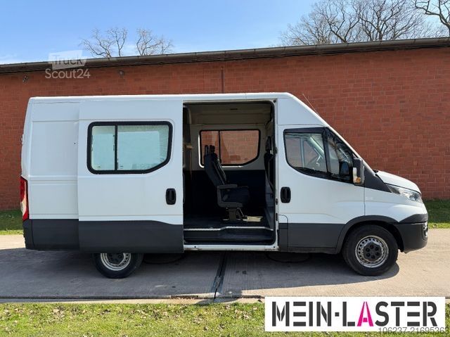Vans ar augstu jumtu IVECO Daily 35C14 2.2 JTD hoch AHK 5 Sitzer Navi Sthzg