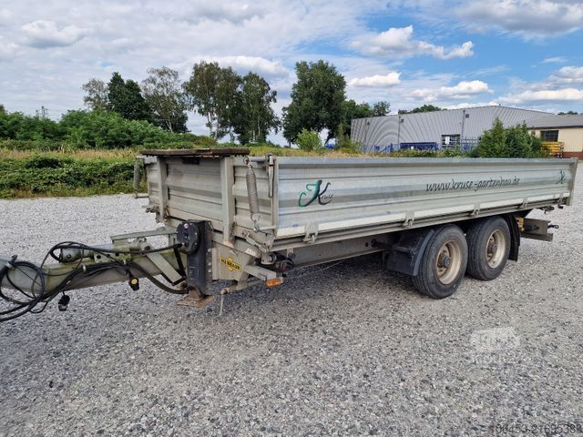 Remolque volquete trilateral HUMBAUR Dreistenkipper 11,9 To ZZG Rampenschacht