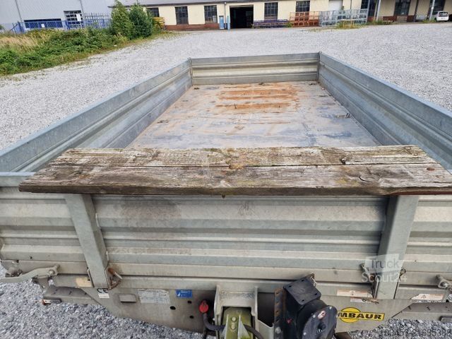 Remolque volquete trilateral HUMBAUR Dreistenkipper 11,9 To ZZG Rampenschacht