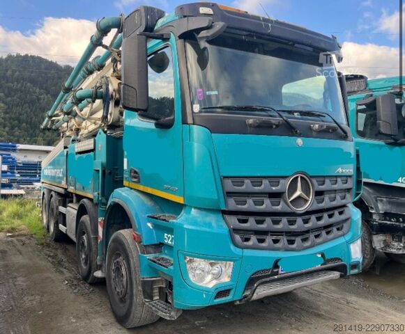 Betonpompwagen MERCEDES-BENZ Arocs 3742 8x4 mit Sermac Betonpummpe Bj 17