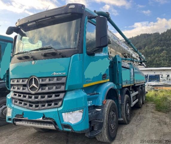 Betonpompwagen MERCEDES-BENZ Arocs 3742 8x4 mit Sermac Betonpummpe Bj 17
