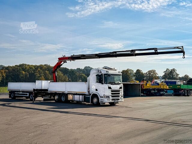 Auto-dizalica montirana na kamionu SCANIA R500 FASSI F235 A.2.26 + FUNK + Anhänger!