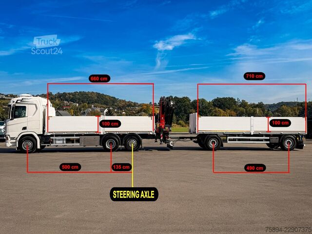 Auto-dizalica montirana na kamionu SCANIA R500 FASSI F235 A.2.26 + FUNK + Anhänger!