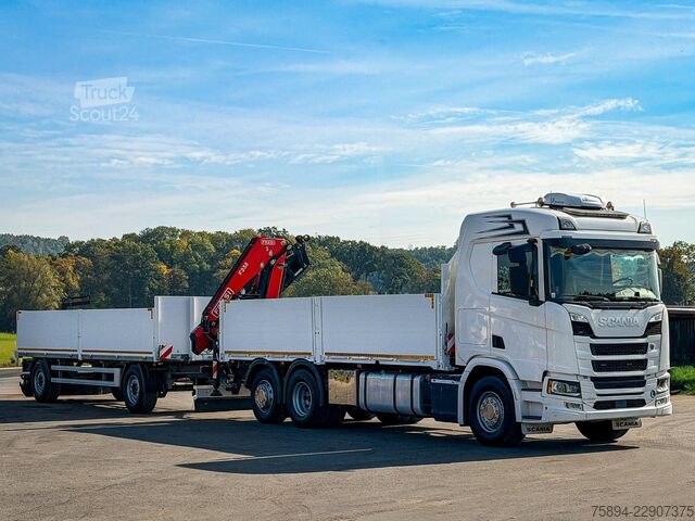 Auto-dizalica montirana na kamionu SCANIA R500 FASSI F235 A.2.26 + FUNK + Anhänger!