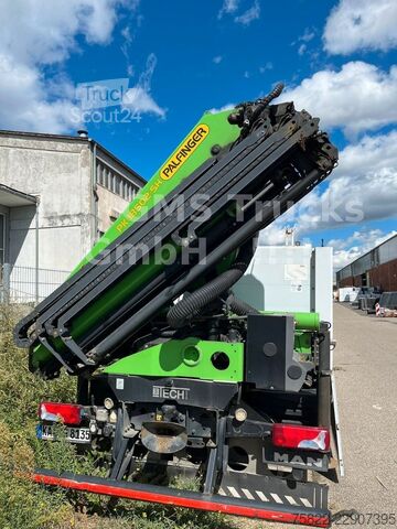 Krautuvas sumontuotas ant sunkvežimio MAN TGS 26.480 / 19m Kran Palfinger PK 18502 FUNK