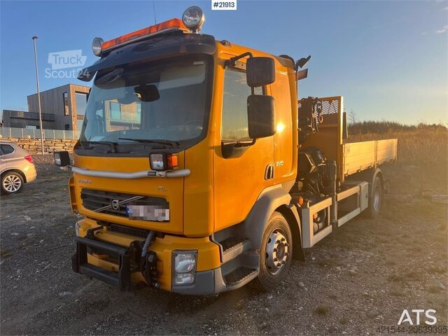 Kranbil Volvo FL240 brøyterigget kranbil m/ HMF735 kran, grabb o
