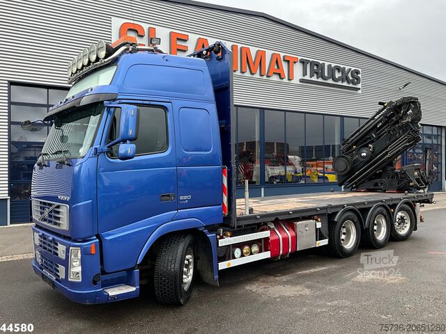 Tovornjak z žerjavom Volvo FH 520 8x4 Euro 5 Hiab 24 Tonmeter laadkraan + ...