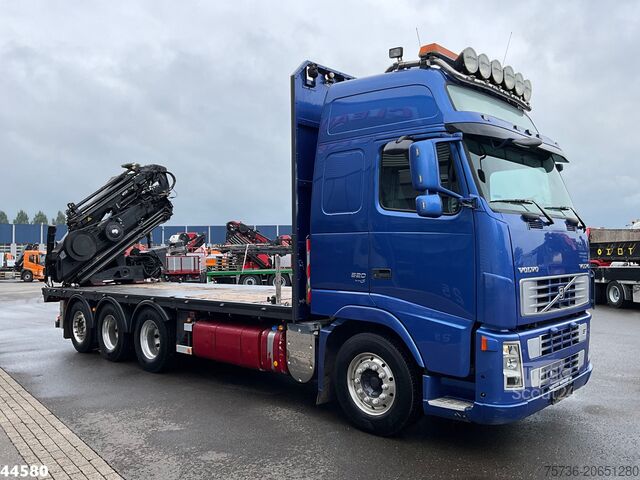 Tovornjak z žerjavom Volvo FH 520 8x4 Euro 5 Hiab 24 Tonmeter laadkraan + ...