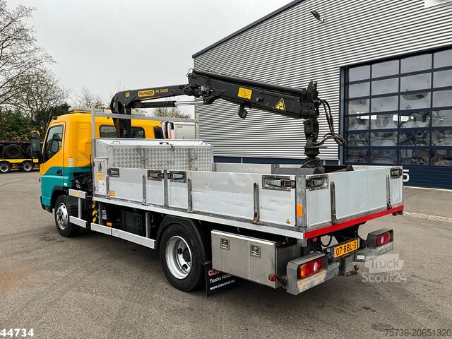 Camion-benne avec grue FUSO Canter 7C15 Palfinger 3 Tonmeter laadkraan Just...