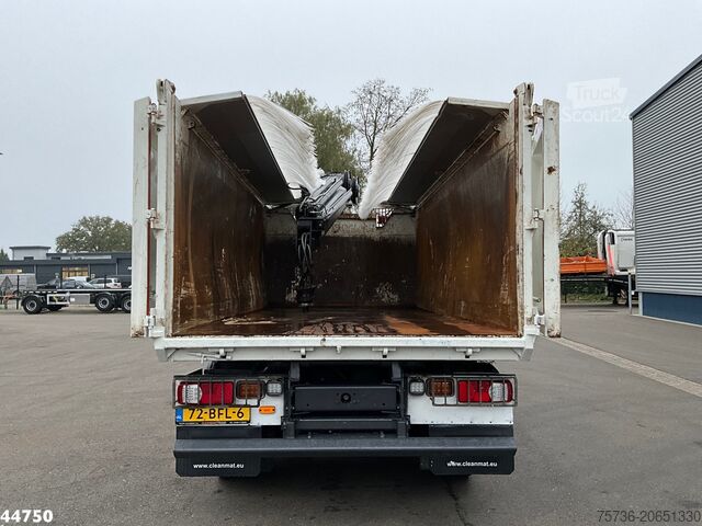 Tipper med kran DAF FAN LF 220 Euro 6 Hiab 11 Tonmeter laadkraan Ju...