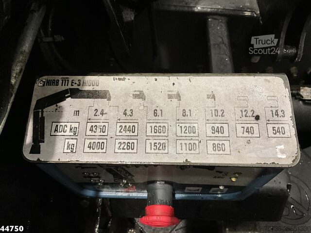 Tipper med kran DAF FAN LF 220 Euro 6 Hiab 11 Tonmeter laadkraan Ju...