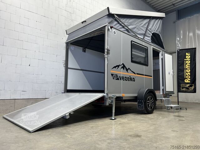 Koteloperävaunu Vezeko TK C 18.35 SP Offroad Camping Kofferanhänger